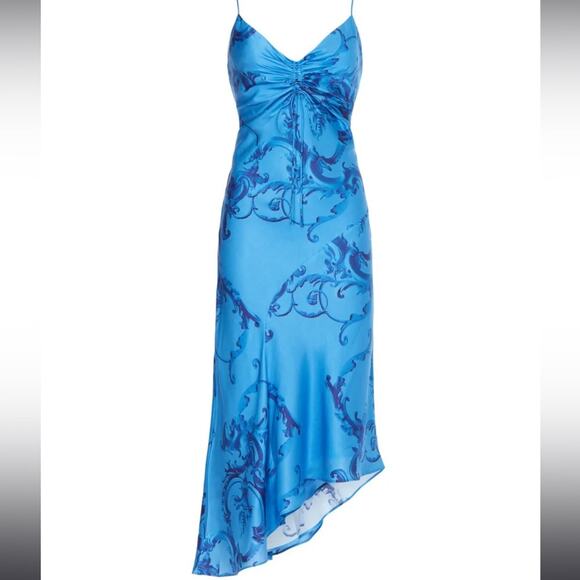 All Saints Alexia Isabella Dress Blue US 10 - Picture 3 of 11